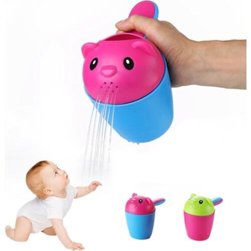Plastic Baby Head Washing Cup Infant Shower Water Scoop Childrens Products Bath Scoop Baby Bath Babies Plastic Water Cup