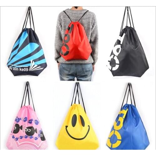 Manufacturers wholesale custom beach bag / shoulders drawstring clothing bag / bunched waterproof bag / fitness swim bag