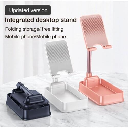 Tablet Stand Foldable Phone Lazy Mount Universal Adjustment Phone Holder for iphone Samsung ipad Desktop Stand Telescopic Mount