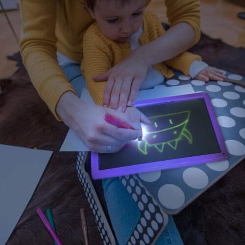 Draw with Light Fun Fluorescent Painting Board Luminous Board Childrens Luminous 3d Painting Writing Board Cross-border