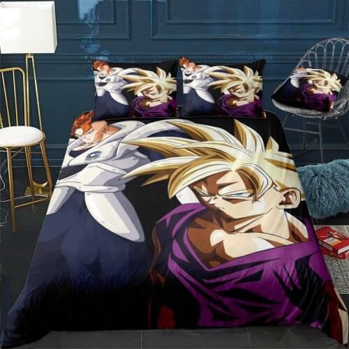 Gohan X Android 16 Duvet Cover Comfortable Quilt Home Decora Design Universal Bedding Set Bedclothes+Pillowcase 3pcs
