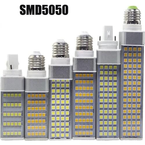 30pcs E27 G24 LED Corn light SMD2835 SMD5050 5W 7W 8W 9W 10W 12W 13W LED Bulb Lamp Flat Cross Plug light Spotlight AC110v 220v