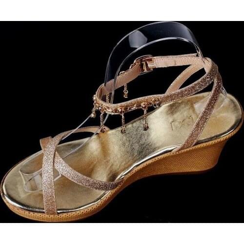 500pcs Fashion Clear Acyrlic Shoe Display Stand Rack Shoes Sandal Holder Stand Free DHL Shipping SN1942