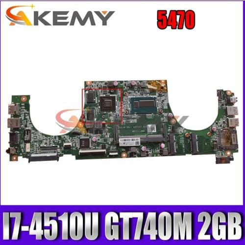 Akemy I7-4510U GT740M 2GB FOR Dell Vostro 5470 Motherboard DAJW8CMB8E1 CN-0Y8VHY 0Y8VHY Y8VHY Mainboard 100% tested