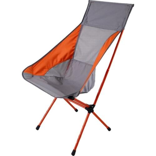 Aluminum Alloy Outdoor Folding Beach Chairs Portable Camping Chair Oxford Cloth For BBQ Sunbathing Fishing
