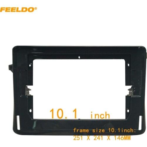 FEELDO Car Audio 2Din Fascia Frame Adapter For Toyota Esquire/Voxy 9"/10.1" Big Screen Audio Dash Panel Frame Fitting Kit