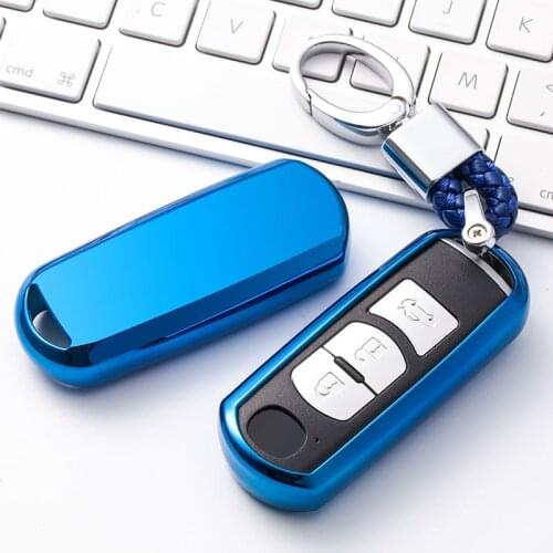 Car Key Cover Protection Case For Mazda 6 323 626 3 2014 2015 Cx-5 Cx-7 Cx-9 Car Styling Remote TPU Shell Auto Accessorise