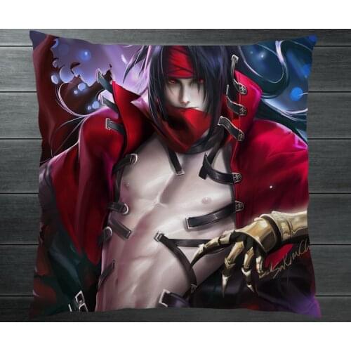 Final Fantasy 7 FF7 Vincent Valentine Cloud Strife Fanart Two Side Pillowcase Pillow Case Cover Cosplay Gift BED/SOFA/CAR Decor