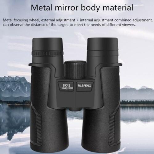 HD Binoculars 8x42 Waterproof High Power Binoculars Professional Zoom Binoculars High Quality Night Vision Hunting