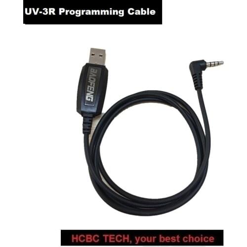 Baofeng UV-3R Programming Cable UHF VHF Walkie Talkie Accessories Two way radio Portable CB Ham Radio Station uv 3r