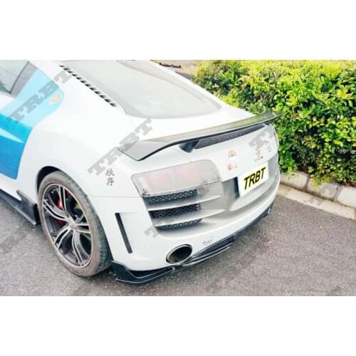 Suit For Audi Trbt R8 Wolf Inflammation Carbon Fiber Side Skirt Lip Rowen Front Shovel Rear Spoiler