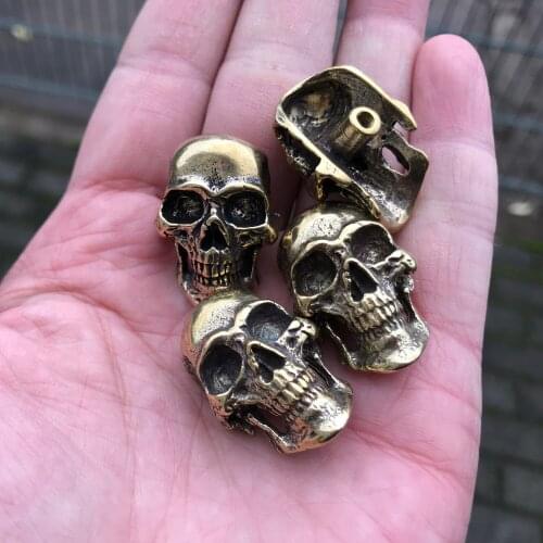 Leather Decoration Brass Concho,Skull Mask Conchos Screw Back,30x22mm,Retro Finish