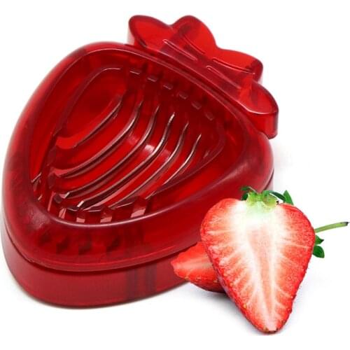 Kitchen Fruit Gadget Strawberry Slicer Strawberry Corer Strawberry Stem Remover Fruit Cutter Slice Kitchen Tools