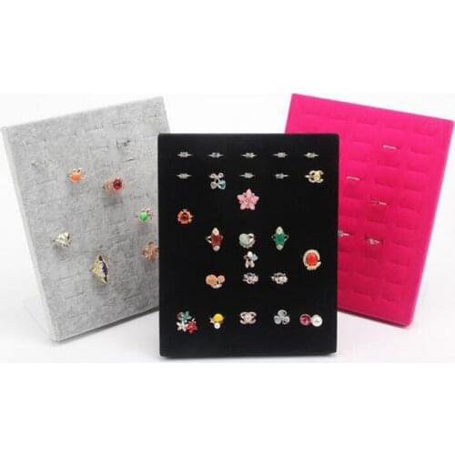 Fashion Hot Sale Free Shipping L-shaped Rings Necklaces Jewelry Display Stand Shelf Showcase Fingers Rings Holder Rack Stock