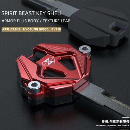 Spirit Beast Motorcycle Key Shell Modification Accessories for Hyosung Gv300 Gv250 Cruising Motorcycle Key Head Cover Key Case