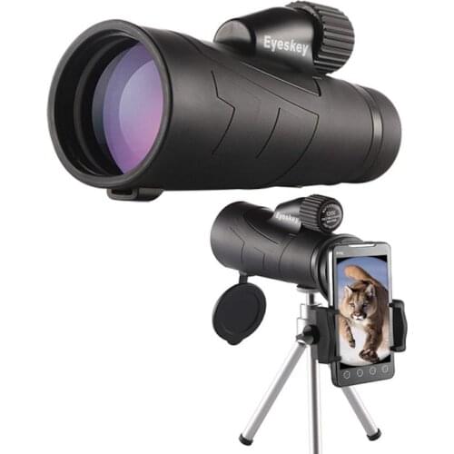 Eyeskey 10x50 12x50 15x50 Monocular Optics Waterproof for Hunting Telescope High Power with BaK4 Prism Optics Wholesale