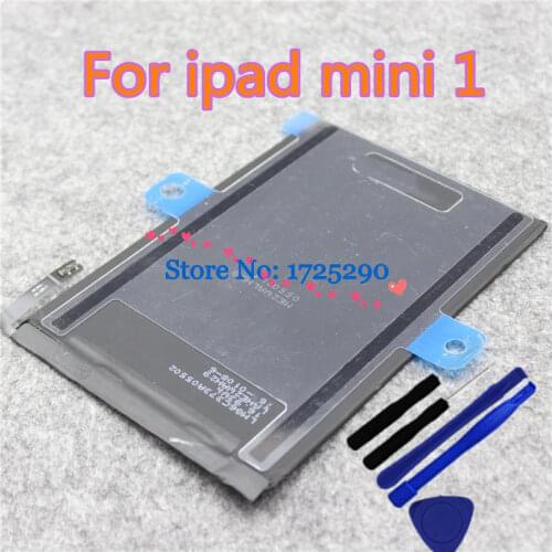 New High quality A1445 A1546 A1512 battery for ipad mini 1 2 3 4 A1432 A1454 A1455 A1538 A1550 A1489 A1490 A1491 A1599 A1600
