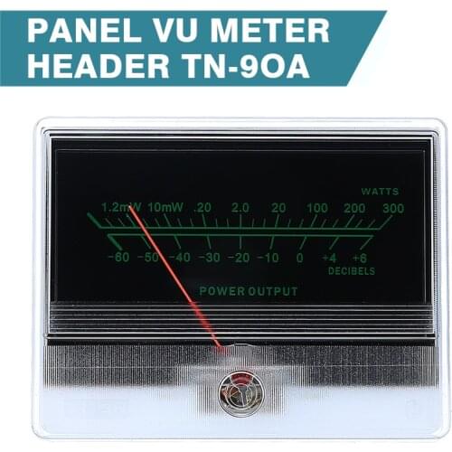 VU Panel Meter Audio Power Amplifier Indicator Preamp Tube AMP DB Table Level Header VU Panel Meter Header With LED Backlight