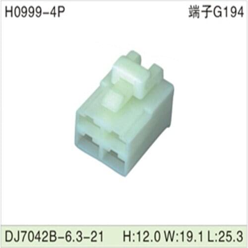 Free shipping 500pcsDJ7042B-6.3-21 4Pin 6.3mm AMP Car Electrical Wire Connectors for VW,BMW,Audi,Toyota,NISSAN AND other