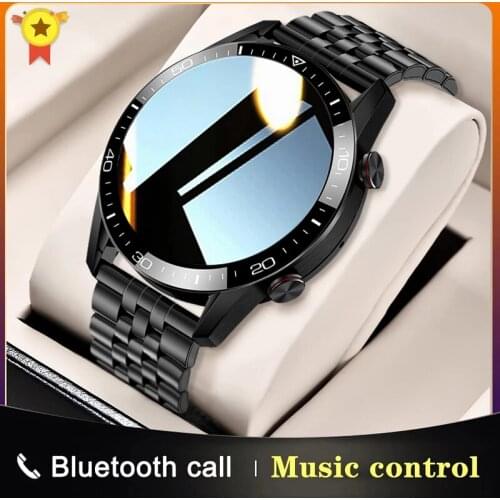 2021 Luxury Smart Watches Gift For Men Fashion Smartwatch Bluetooth Call Sport Mens Watch Heart Rate Monitoring Music Control