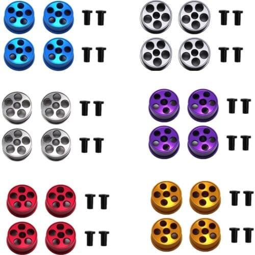 Self-made mini 4wd parts aluminium alloy medium wheels 4 pcs for tamiya mini 4wd racing car 324 store