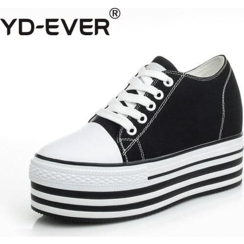 YD-EVER Women's Hidden Platform Shoes
