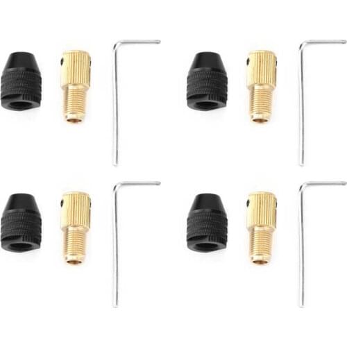 0.3-3.4mm Mini Drill Chuck Adapter Collet Self-Tightening Chuck Mini Electric Drill Chuck