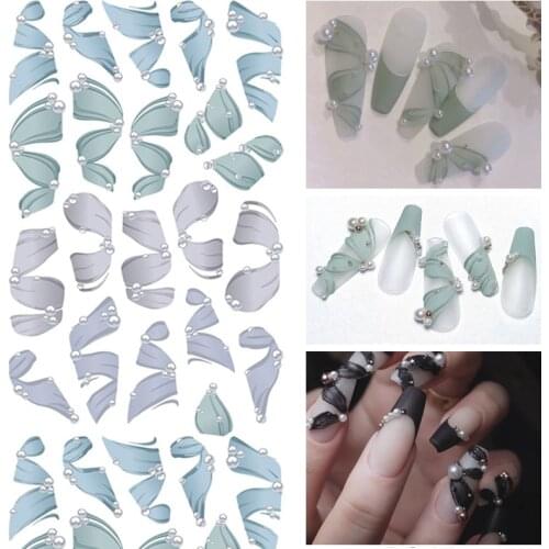 1 Sheet 3D Nail Art Sticker Ballet Shoes Ballerina Ribbon Flower Decals Design for Manicure DIY Transfer Sticker Nail Art Decor