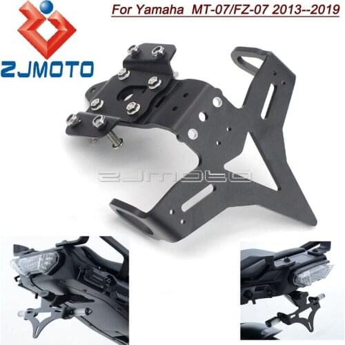 For Yamaha FZ 07 MT 07 2013-2019 Motorcycle AccessoriesTail Tidy License Plate Light Holder Bracket Rear Fender Eliminator Kit