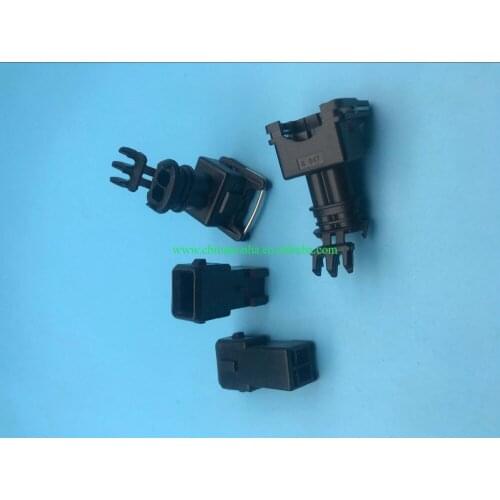 Free shipping 50 pcs EV1 Fuel Injector Plug Car Waterproof 2 Pin/way Electrical Wire Connector Plug automobile Connectors