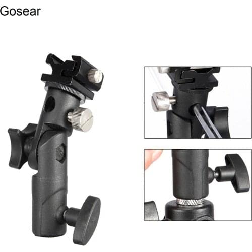 Gosear Professional Universal E Type Camera Flash Speedlite Mount Swivel Light Stand Bracket Umbrella Shoe Holder Standard Shoe