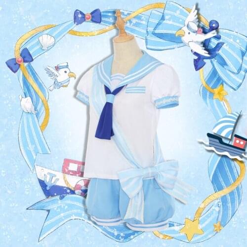 Amine Card Captor Sakura Cosplay Tomoyo Daidouji KINOMOTO SAKURA Dress Women Summer Sailor Costume