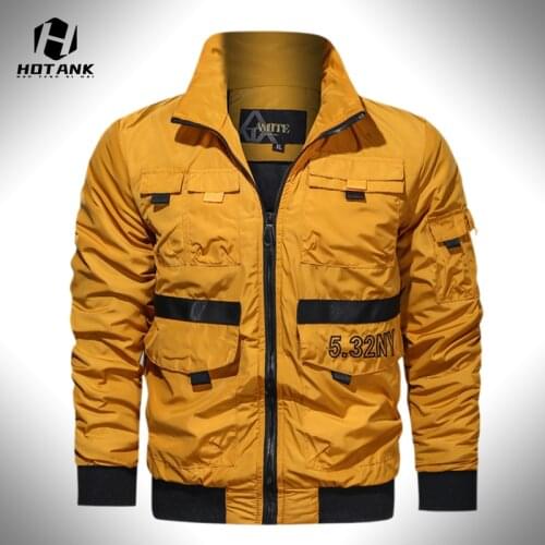 Bomber Jacket Men Spring Autumn Zipper Windbreaker Jackets Men Coat Slim Fit Casual Military Pilot Outwear Brand Clothing 2021