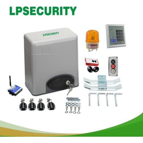 LPSECURITY 600kg 2 4 6 KEYFOBS Automatic electric sliding gate opener(SENSOR GSM BUTTON KEYPAD LAMP OPTIONAL )