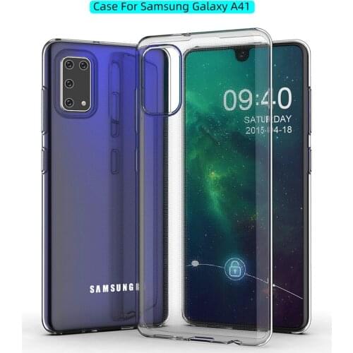 Clear Case for Samsung A41 Transparent Soft TPU Dropproof Shockproof Phone Back Case for Samsung Galaxy A41 Protection Cover