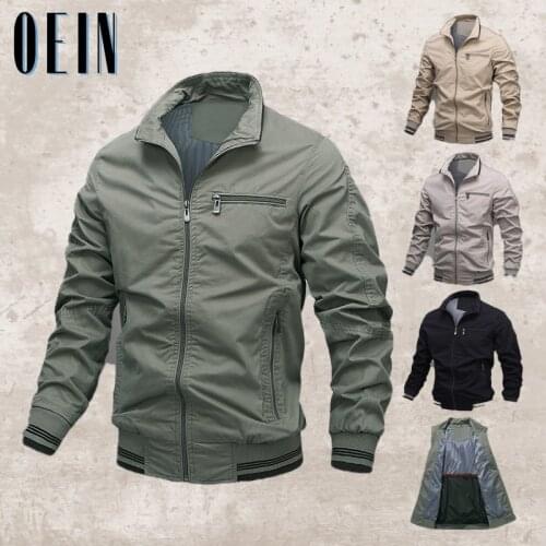 OEIN Autumn Jackets Men 2021 Winter Military Bomber Jacket Coats New Pilot Jacket Air Force Casual Cargo Jacket Mens Clothing