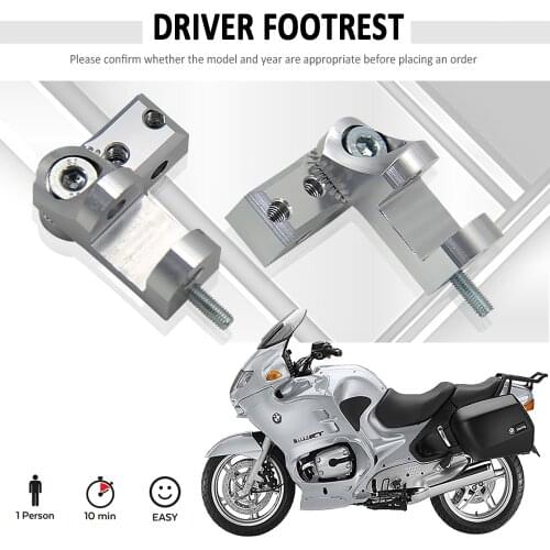 NEW Motorcycle Adjustable Driver Footrest Passenger Lowering For BMW R1150RT R1100RT R1150R Rockster R 1150 RT R 1100 RT