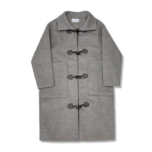 Real Shot 2020 Winter New Coat Female Small Fresh Long Plaid Popular Horn Buckle Student Woolen Fashion Wild Warm Slimming