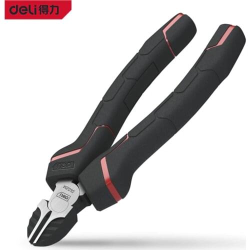 Deli 1Pcs 6" Diagonal Cutting Pliers Plastic Side Cutter Diagonal Pliers Cable Cutters Electrician Wire Cutter Pliers Nipper