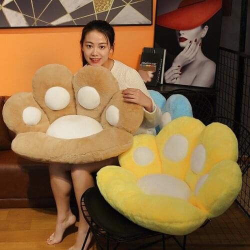 New bear paw imitation rabbit fur cushion pillow fabric is comfortable soft non-deformation anti-extrusion home decoration gifts