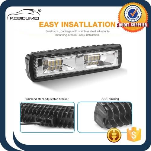 Kebidumei LED Headlights12-24V For Auto Motorcycle Truck Boat Tractor Trailer Offroad Working Light 36W LED Work Light Spotlight