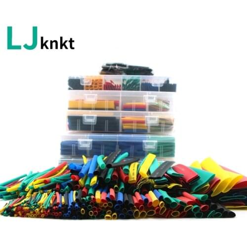 164/280/328/560/580pcs with box waterproof Heat shrink tubing shrinkable 2:1 wire tube diy kit sleeving cable sleeve connection