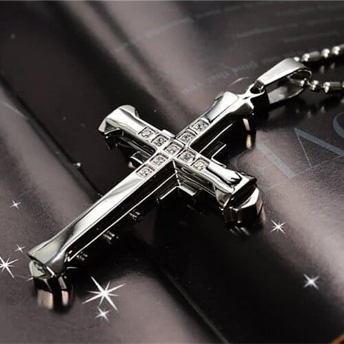Car Decoration Crystal Cross Lucky Pendant Car Rearview Mirror Pendant Car Interior Decoration Accessories Interior