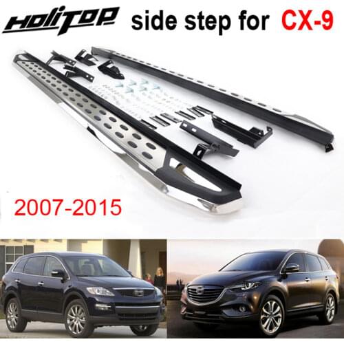 Thicken running board side step nerf bar for Mazda CX-9 2007-2015, fashion&luxrious style, ISO9001:2008 quality, can load 300kg