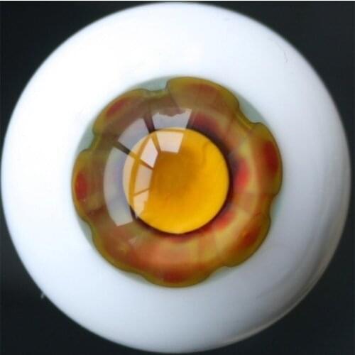 [wamami] Et46# 10mm Yellow & Yellow Pupil For BJD Doll Dollfie Glass Eyes