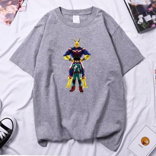 My Hero Academia All Might Woman T Shirts Harajuku Oversized Trendy Tee Shirt Hip Hop Vintage T Shirt 2021 New Women T-Shirt