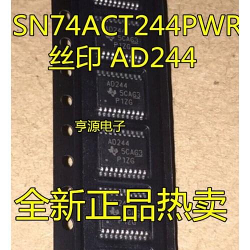 10PCS SN74ACT244 SN74ACT244PWR AD244 TSSOP-20