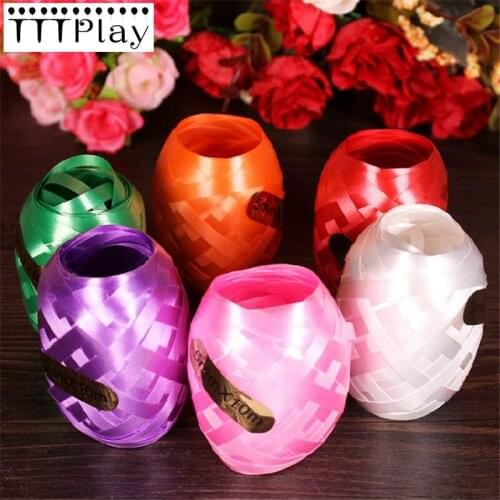 6pcs/lot Foil Balloon Ribbon 5mm * 10m Wedding Party Decoration Balloons Gifts Happy Birthday Party Supplies Balloon Accessories