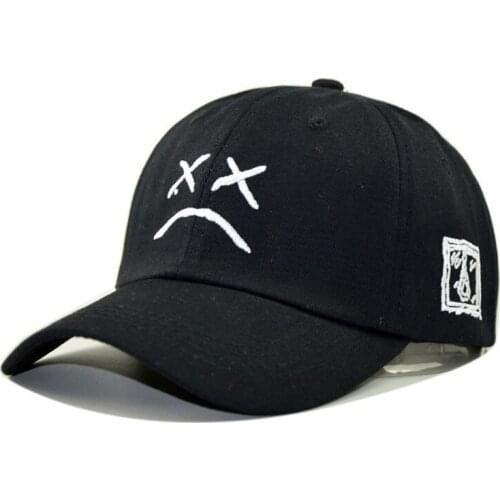 New men sad face embroidery baseball caps Outdoor Women sun hat Lil Peep Dad Hat Adult casual hip hop Snapback hats