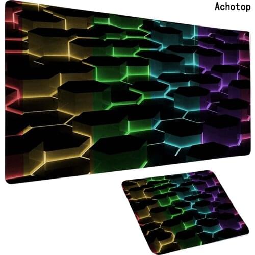 900x400mm Hexagon Large Mouse Pad Gamer Locking Edge Keyboard Mouse Mat Computet Mouse Carpet Gaming Speed Mousepad XL PC Gamer